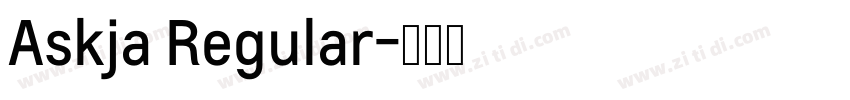 Askja Regular字体转换